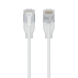 Ubiquiti Ultra-thin Braided Shielded RJ-45 Cat 6A 0.3m Läpikuultava, Valkoinen