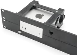 Direktronik 2U Svart 19" panel with fastener for Apple Mac mini M4 