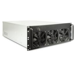 Inter-tech 4F28 Mining Rack 4U 19" Rack Silver Svart