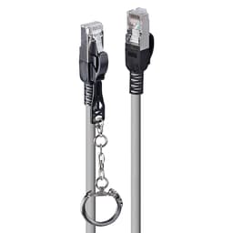 Lindy Security Network Cable 0.5M RJ-45 Cat 6A 0.5m Harmaa