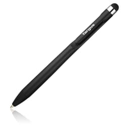 Targus Antimicrobial 2-in-1 Stylus & Pen For Smartphones and Touchscreens Silver Svart