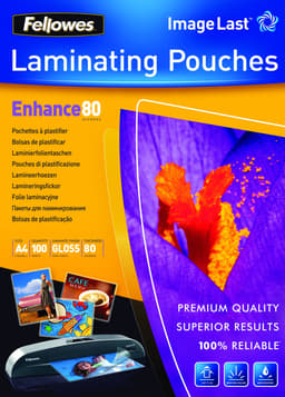 Fellowes Lamineringstaske 80 µm A4 100 stk 