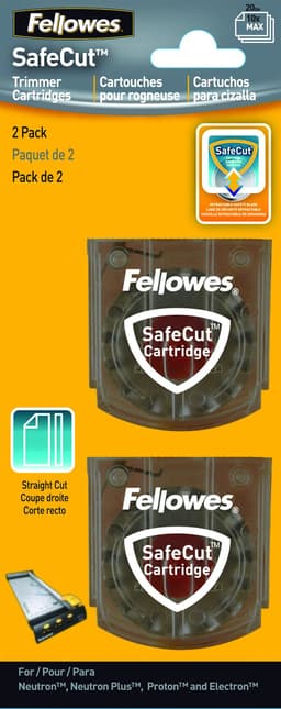 Fellowes SafeCut erstatningsblader 2-pakning - Proton A4/A3 