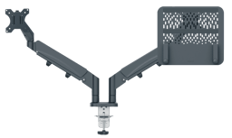 Leitz Ergo Dubbel Monitorarm & Laptop-Stativ 