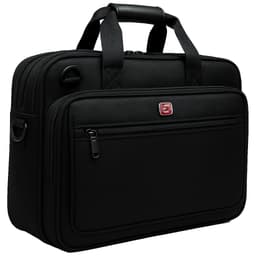 Cirafon Kannettavan Tietokoneen Laukku 16" Business Model L – Kestävä ja Pehmustettu Nylon 16" Nailon Musta