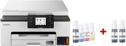 Canon Maxify Mega Tank GX1050 EB2 A4 MFP + 2 Ekstra Sorte Blækpatroner 