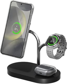 Samsung 3in1 Wireless Charger Silver Svart