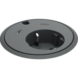 Forming function Powerdot 17 1x Uttag Typ F / 2x USB-C - Svart 