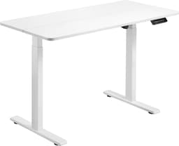 Prokord Ergonomiskt Höj- och Sänkbart Skrivbord 120×60 cm – Vitt, Elektriskt 