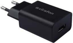 Cirafon Wall Charger 1xUSB 230V 5V 2.4A Black Zwart