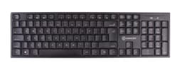 Voxicon DK-200WL/INT tangentbord Kontor RF Trådlös QWERTY Amerikanskt internationellt Svart Trådlös Amerikanskt internationellt