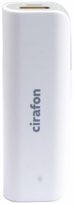 Cirafon Powerbank 2600mAh Valkoinen