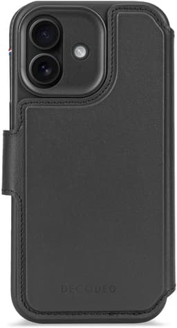 Decoded Leather Detachable Wallet iPhone 17 Musta