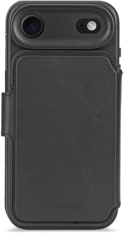 Decoded Leather Detachable Wallet iPhone Air Musta
