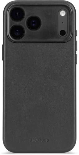 Decoded Leather Backcover iPhone 17 Pro Musta