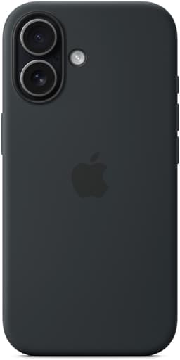 Apple Silicone Case With MagSafe iPhone 17 Musta