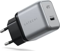 Satechi ST-UC30WCM - 30 W USB-C PD GaN-vegglader Sølv, Svart