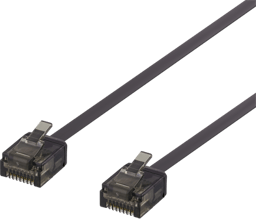 Deltaco Koblingskabel RJ-45 Cat 6A 0.15m Svart