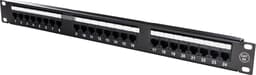 Deltaco Patch panel Musta Cat 6A 1U