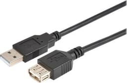 Prokord USB-kabel 3m USB-A USB-A Svart