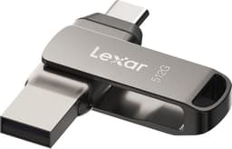 Lexar JumpDrive Dual Drive D400 512GB USB-C Grå