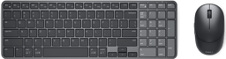 Dell Pro 7 KM746 tangentbord Mus inkluderad Universal Trådlös RF + Bluetooth QWERTY Nordic grafit Trådlös Nordisk Sats