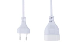 Prokord Maadoittamaton 5 metrin valkoinen jatkojohto 5m CEE7/16 CEE7/16 Valkoinen