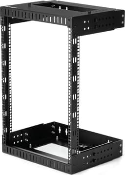 Startech 15U 19" Wall Mount Rack Open Frame Black 