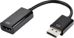 Prokord HDMI adapter 0.2m DisplayPort HDMI Zwart