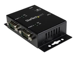 Startech 2 Port Wall Mount USB to Serial Hub Adapter w/ DIN Rail Clips USB 2.0 Type-B Seriell
