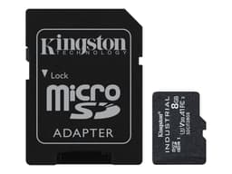Kingston Technology Industrial 8 GB MicroSDHC UHS-I Klasse 10 8GB MicroSDHC UHS-I