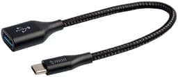 Prokord USBC-AA USB-kablar 0,15 m USB 3.2 Gen 1 (3.1 Gen 1) USB A Svart 0.15m USB A USB C Svart