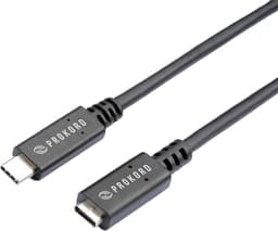 Prokord USBC-EXT3.1-05 USB-kabel 0,5 m USB 3.2 Gen 1 (3.1 Gen 1) Sort 0.5m USB C USB C Sort