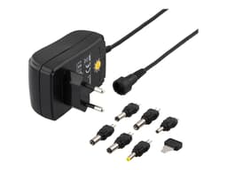 Deltaco PSR-15B mobilladdare Universal Svart AC inomhus Svart