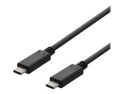 Deltaco USB-C laddningskabel USB 2.0 3A 1m USB C USB C Svart
