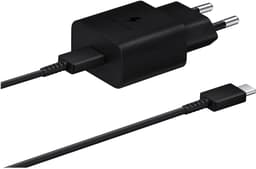 Samsung EP T1510 Strömadapter 15W + USB-C Kabel Svart 1m