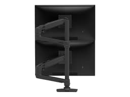 Ergotron Lx Dual Stacking Arm Tall Pole Matte Black 