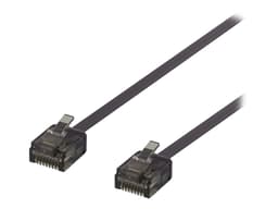 Deltaco UUTP-2007 nätverkskablar Svart 0,3 m Cat6a U/UTP (UTP) RJ-45 Cat6a 0.3m Svart