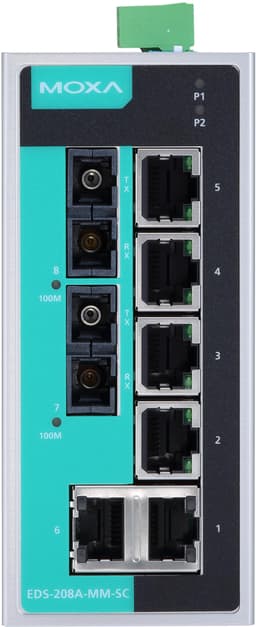 Moxa EtherDevice Switch EDS-208A-MM-SC 