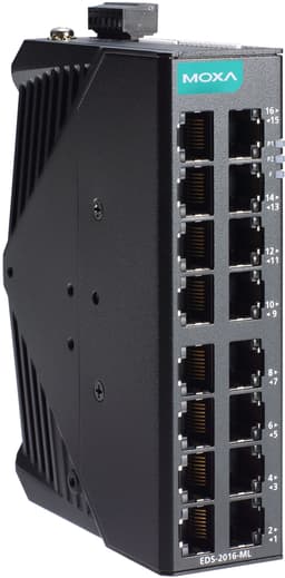 Moxa EDS-2016-ML Unmanaged Industrial Switch 
