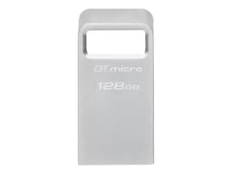 Kingston Technology DataTraveler Micro USB-sticka 128 GB USB Type-A 3.2 Gen 1 (3.1 Gen 1) Silver 128GB USB Type-A Silver