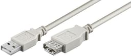 Microconnect USB-Förlängningskabel 1.8m USB A USB A Grå