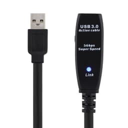 Deltaco USB3-1002 5m. USB A USB A Sort