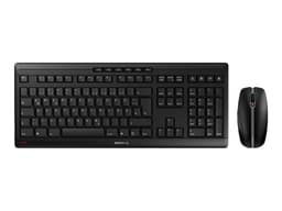 Cherry Stream Desktop tastatur Mus inkluderet RF trådløst QWERTY Nordisk Sort Cherry SX Nordisk