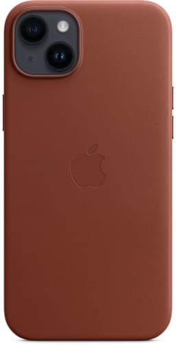 Apple Leather Case With Magsafe iPhone 14 Plus Amber