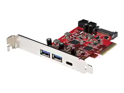 Startech StarTech.com 5-ports USB PCIe-kort - 10 Gbps USB 3.1 Gen 2 PCIe-kort med 1x USB-C och 2x USB-A - 1x 2-ports IDC (intern 5 Gbps USB-expansion) - USB C PCI Express-kontrollerkort 