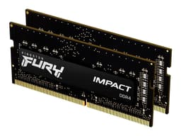 Kingston Technology FURY 32GB 3200MT/s DDR4 CL20 SODIMM (Kit of 2) Impact 32GB 1600MHz 3200MT/s DDR4 260-pin SO-DIMM