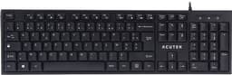 Acutek AK-200W/FR toetsenbord USB AZERTY USB Belgisch Frans