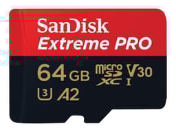 Sandisk Extreme PRO 64 GB MicroSDXC UHS-I Klasse 10 64GB MicroSDXC UHS-I
