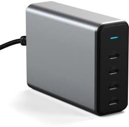 Satechi 165W USB-C 4-port PD Gan Charger Grå Svart